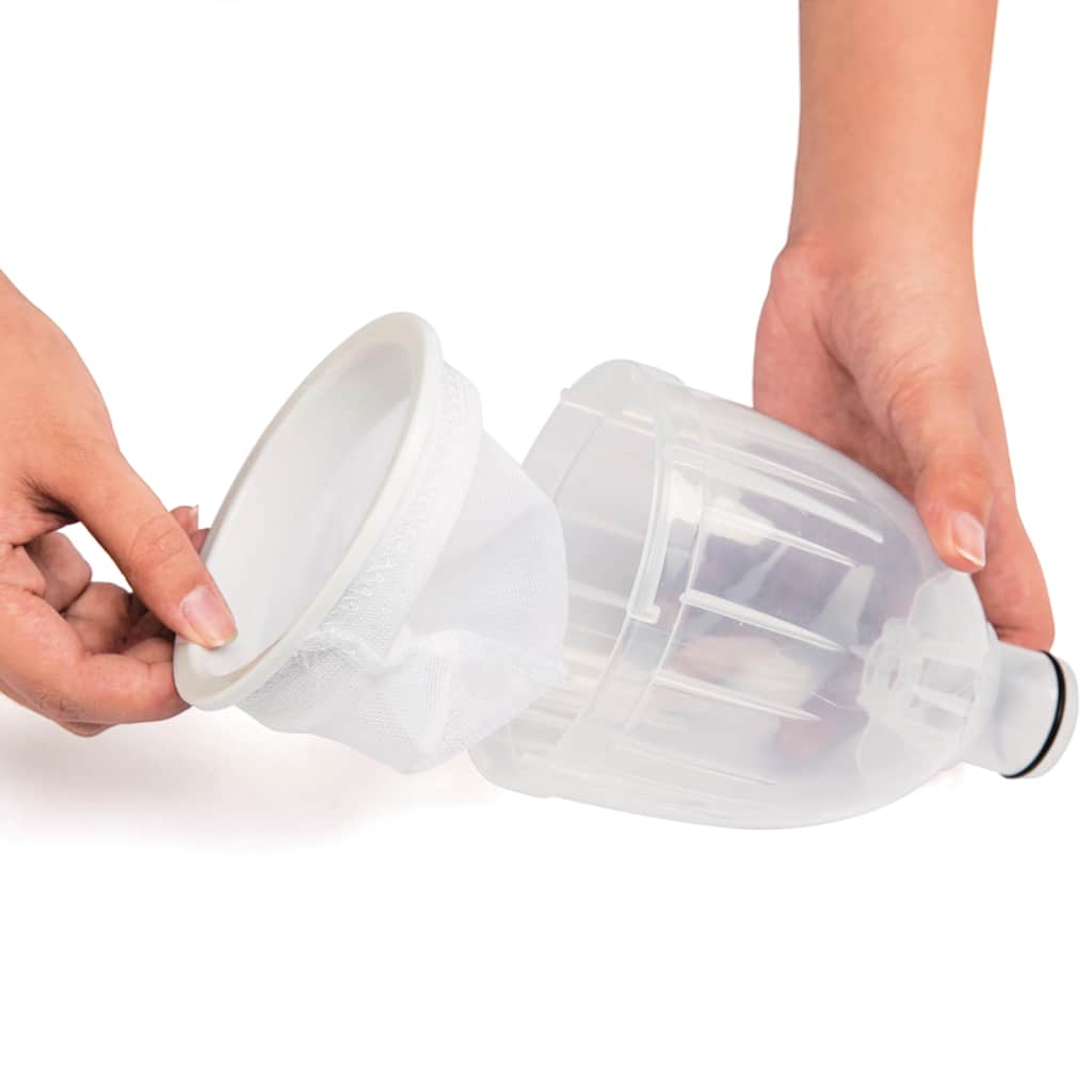 Detail van de Bestway Flowclear deluxe 58237 zwembad onderhoudsset met filterzak.