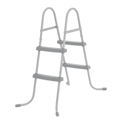 Bestway Flowclear zwembadladder met 2 treden, roestbestendig en anti-slip.