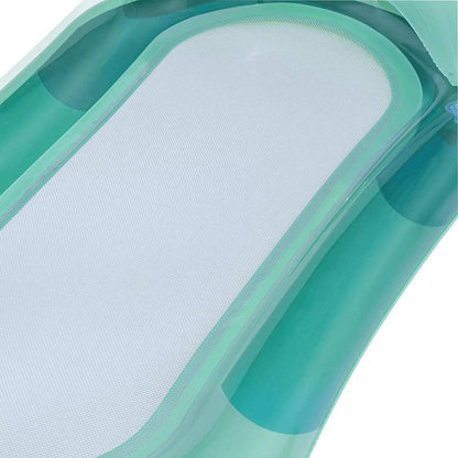 Close-up van de comfortabele mesh bodem van de Bestway Aqua Lounge zwembadlounger.