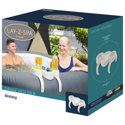 Bekerhouder vidaXL Lay-Z-Spa met drankjes, zijaanzicht van de verpakking.