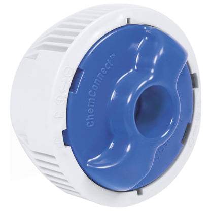 Detail van de ChemConnect™ aansluiting voor de Bestway Power Steel zwembadset.