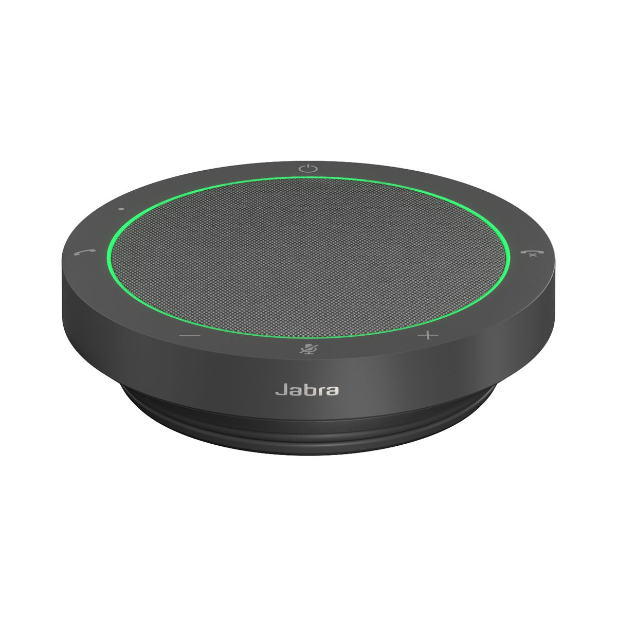 Detailweergave van de Jabra SPEAK2 40 luidspreker met ruisonderdrukking en bedieningselementen.