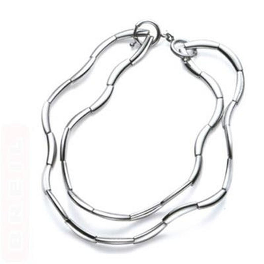 Elegante Breil FLOWING ketting van roestvrij staal met een tijdloos design.