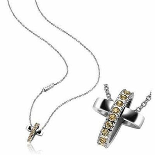 Ketting van Breil in roestvrij staal met een tijdloze uitstraling en gouden details.