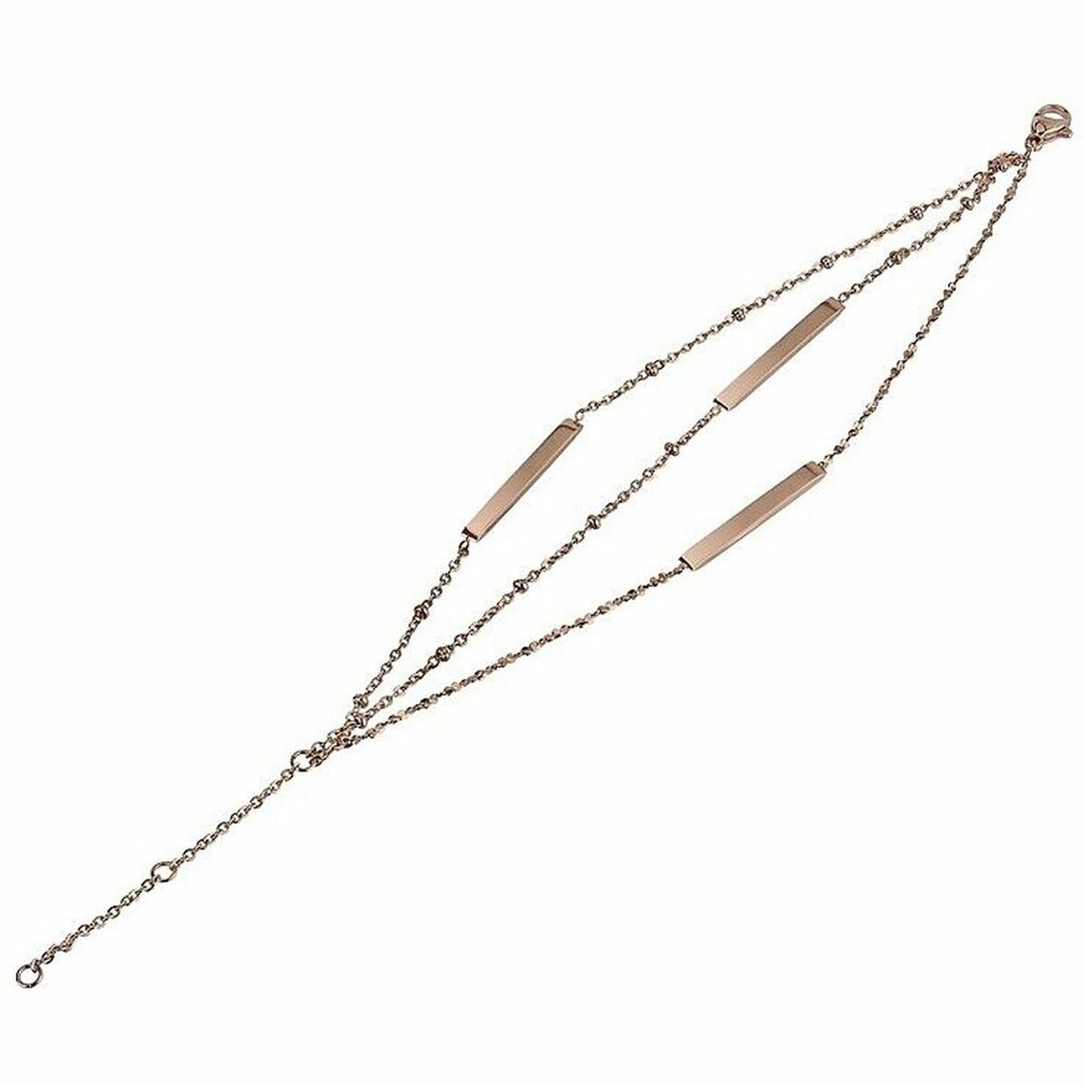 Elegante Breil STICKS armband voor dames van roestvrij staal met drie strakke schakels.