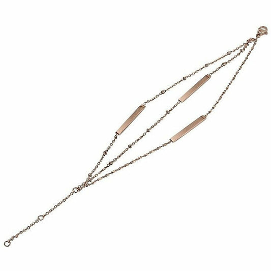 Elegante Breil STICKS armband voor dames van roestvrij staal met drie strakke schakels.