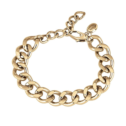 Gouden Breil armband voor dames met een elegant, tijdloos ontwerp.