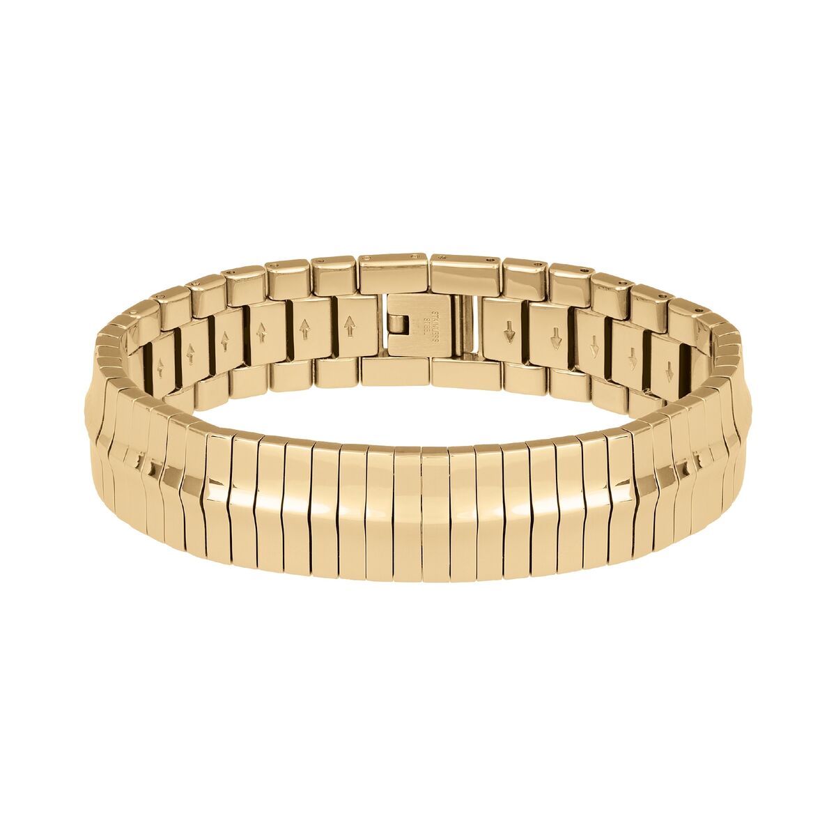 Gouden Breil armband voor dames met een elegante, tijdloze uitstraling.