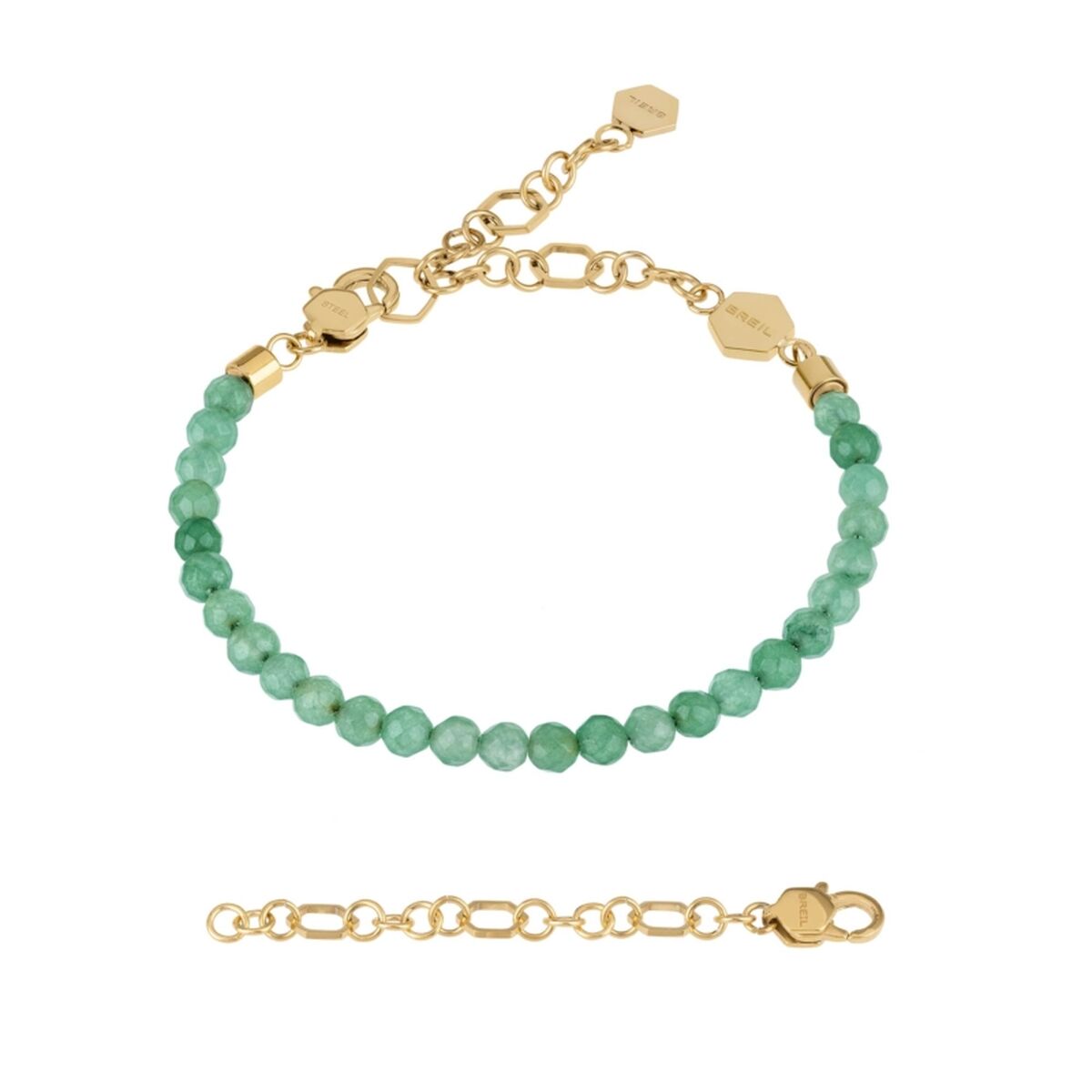 Breil Dames Armband in groen met 925 sterling zilver, elegant en waterbestendig.