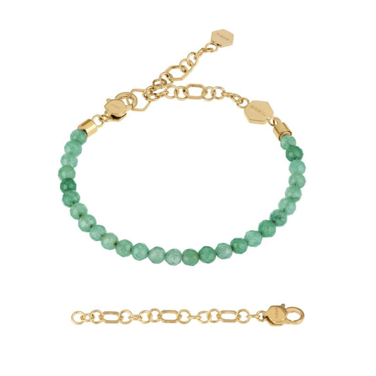 Breil Dames Armband in groen met 925 sterling zilver, elegant en waterbestendig.