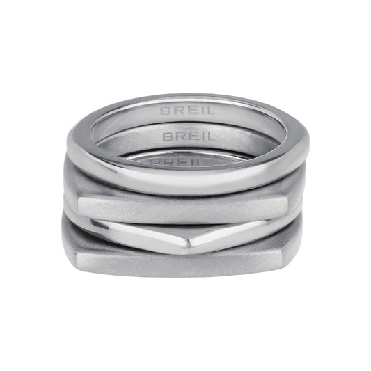 Elegante Breil ring voor dames met hoogwaardige afwerking in zilverkleurig metaal.