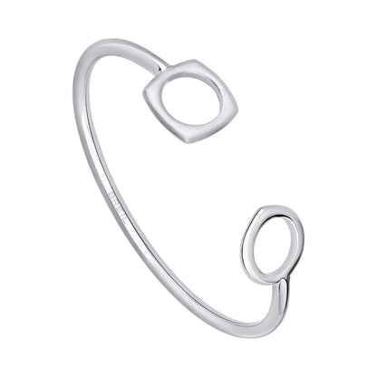 Elegante Breil armband voor dames van roestvrij staal met unieke openingen.