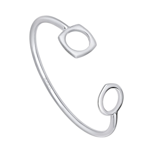 Elegante Breil armband voor dames van roestvrij staal met unieke openingen.