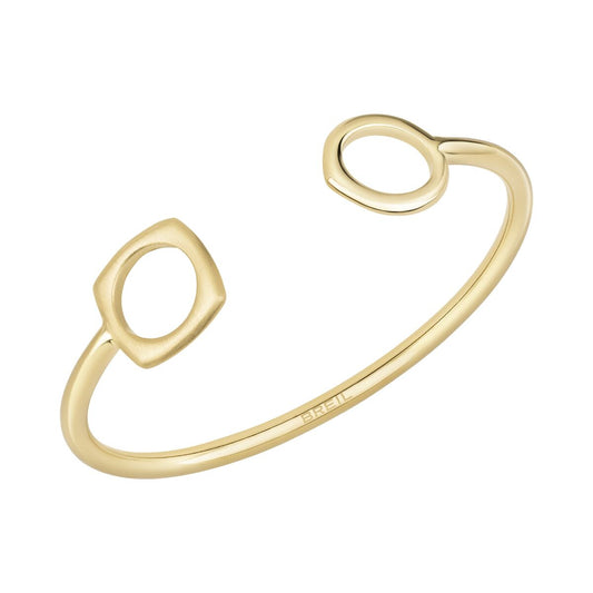 Gouden Breil armband voor dames met elegant, tijdloos design en unieke vormen.