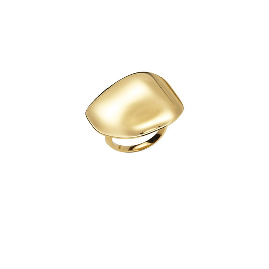Gouden Breil Ring Dames 16 met een elegant, afgerond ontwerp.