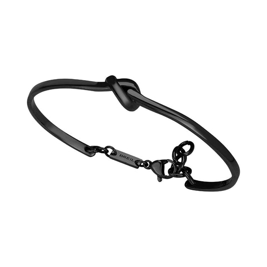 Elegante Breil armband voor dames van sterling zilver met een knoopdetail.