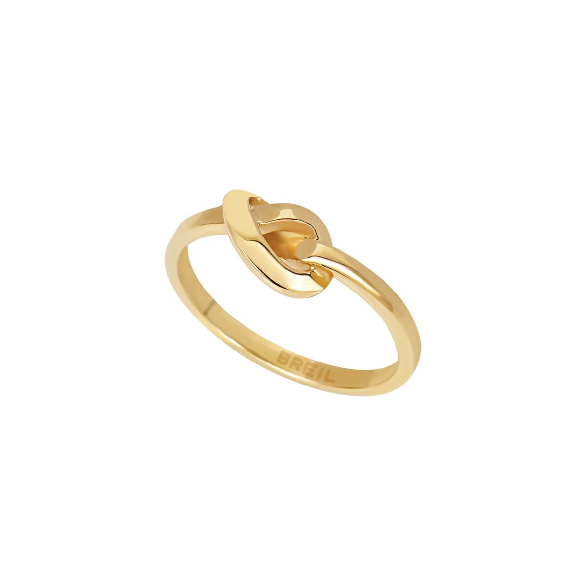 Elegante gouden Breil ring voor dames met een verfijnd design.
