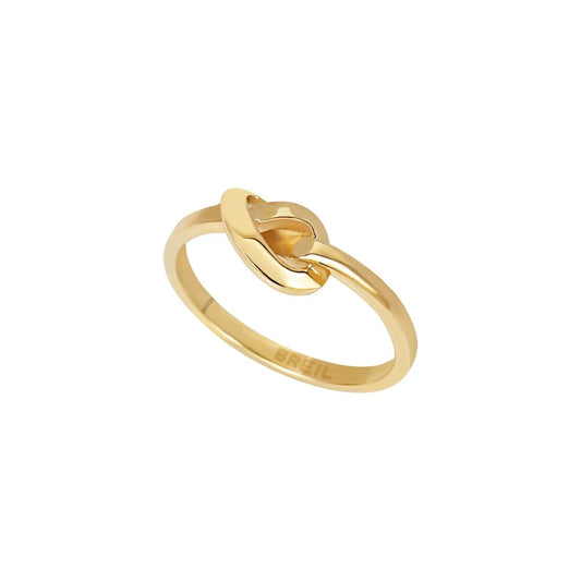 Elegante Breil ring voor dames in 14 karaat goud met verfijnde details.