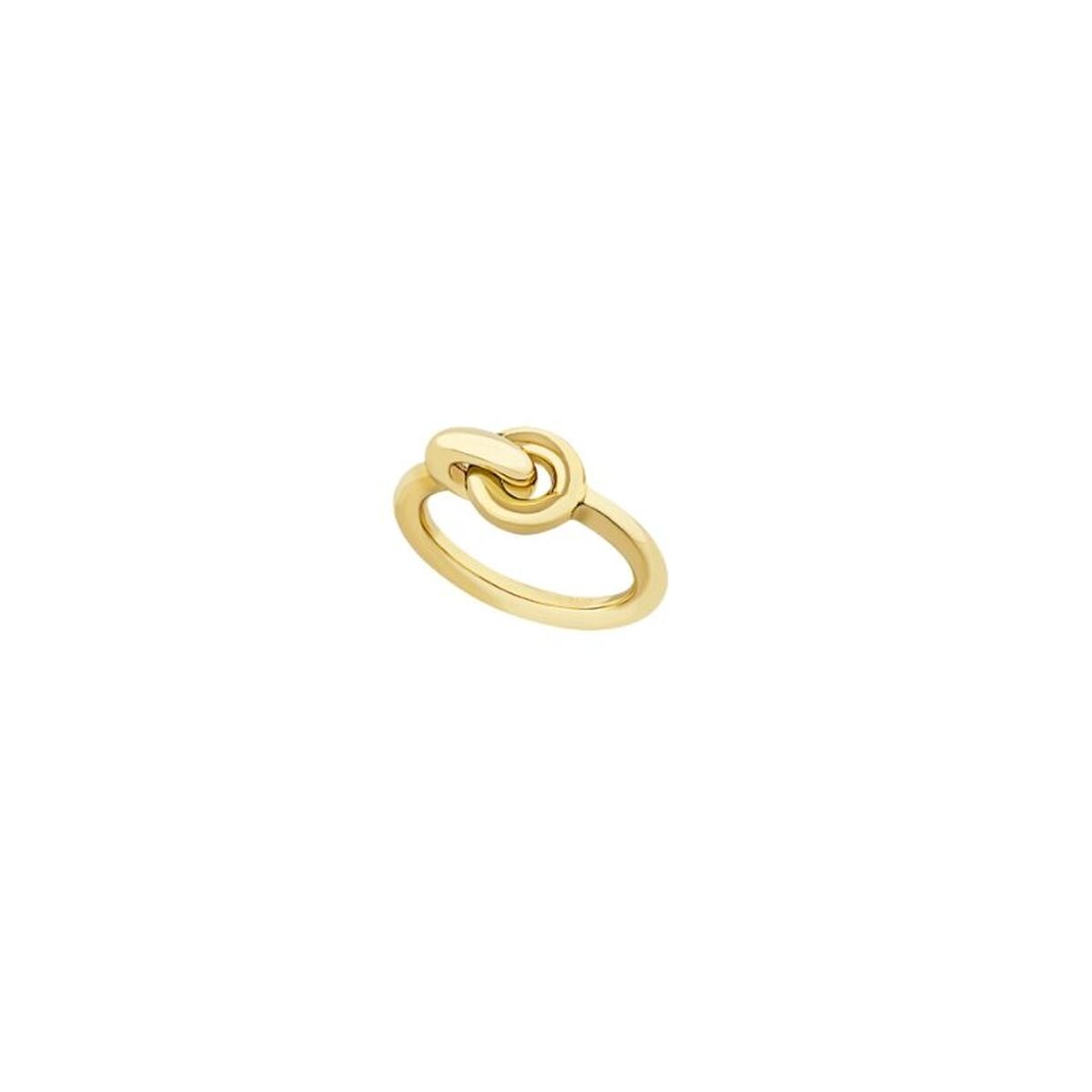 Gouden Breil ring voor dames met een elegante schakelontwerp.