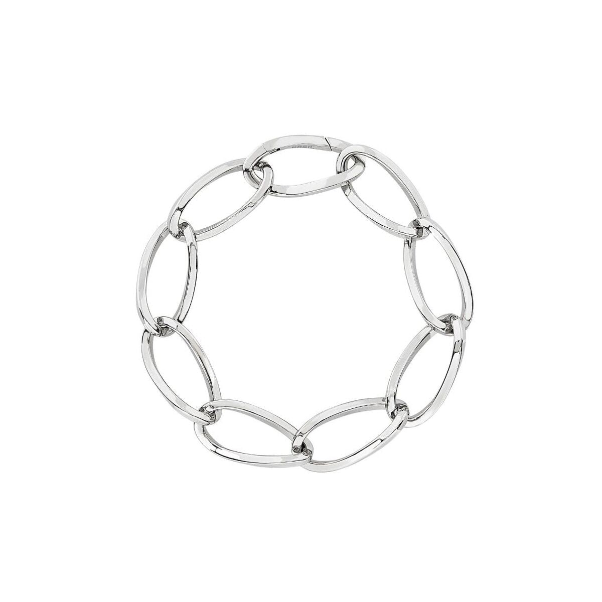 Breil armband voor dames van sterling zilver met een elegante schakeldesign.