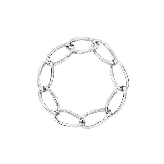 Breil armband voor dames van sterling zilver met een elegante schakeldesign.