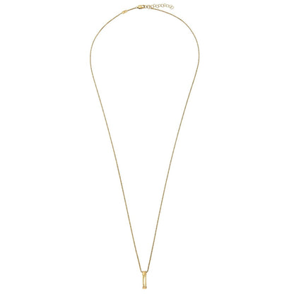 Elegante Breil ketting voor dames van sterling zilver 925 met kristal, vooraanzicht.