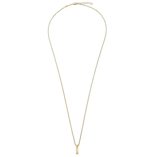 Elegante Breil ketting voor dames van sterling zilver 925 met kristal, vooraanzicht.
