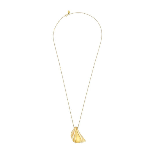 Sterling zilveren Breil ketting met elegante mineraalkristallen hanger.