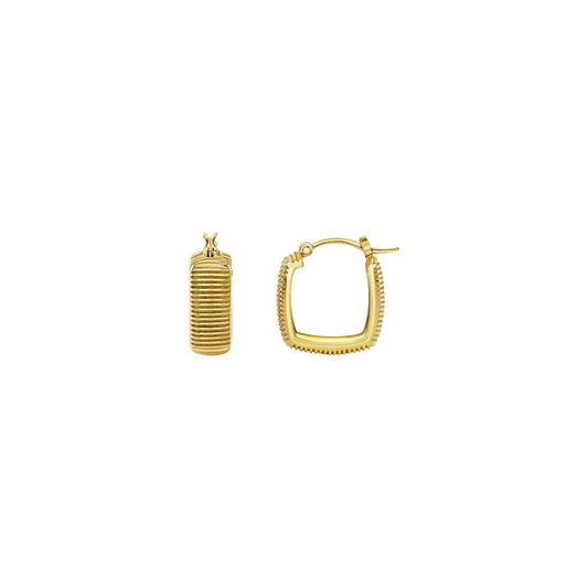 Gouden Breil oorbellen met een elegante, moderne vorm en fijne details.