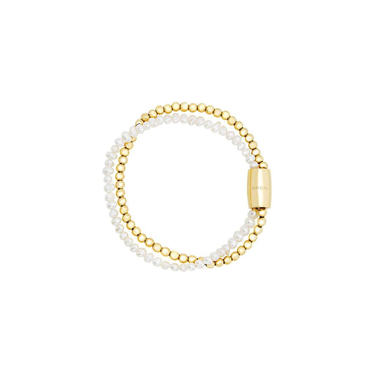 Breil armband voor dames in sterling zilver met verfijnd design en mineraal kristal.