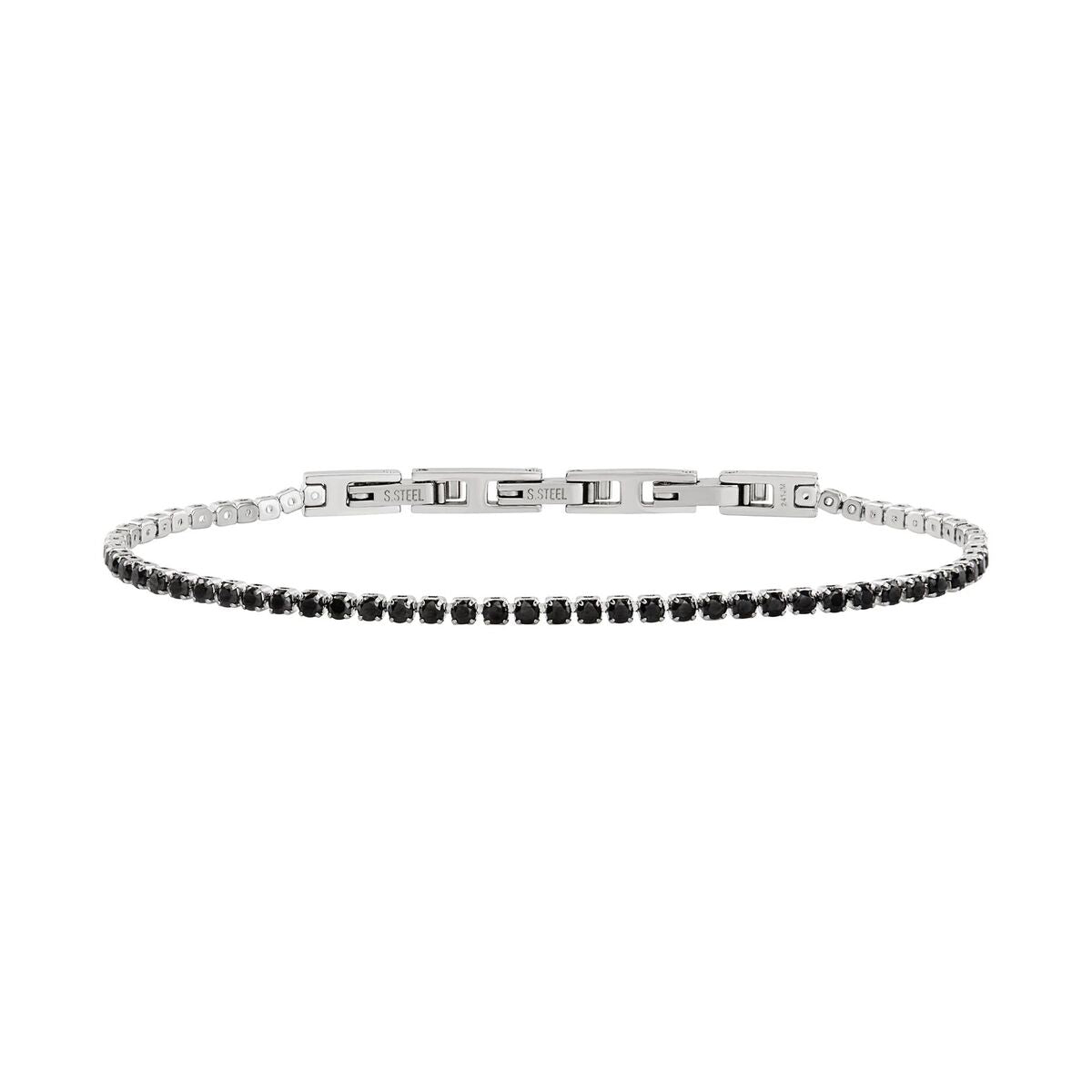 Breil armband dames van sterling zilver 925 met elegant design en zwarte details.