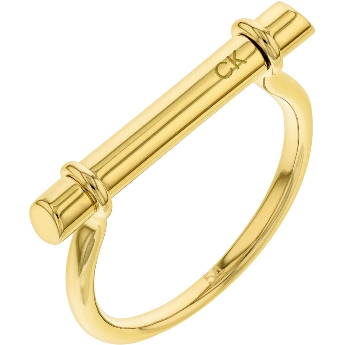 Gouden Calvin Klein ring voor dames met een tijdloos ontwerp en stijlvolle details.