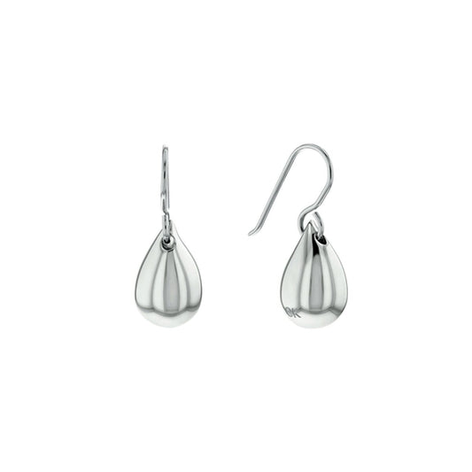 Elegante roestvrijstalen oorbellen van Calvin Klein met druppelvormige hangers.