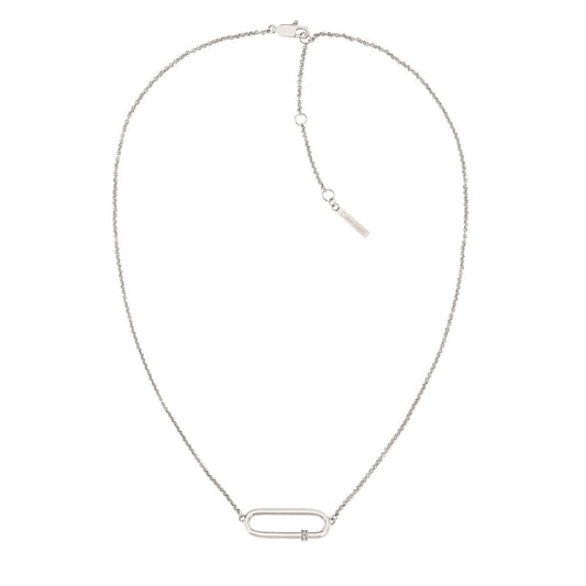 Calvin Klein dames ketting van roestvrij staal met elegant design en een minimalistische schakel.