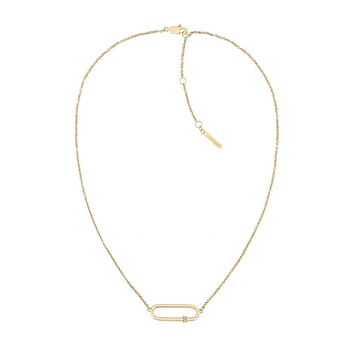 Calvin Klein dames ketting van roestvrij staal met een tijdloos, elegant ontwerp.
