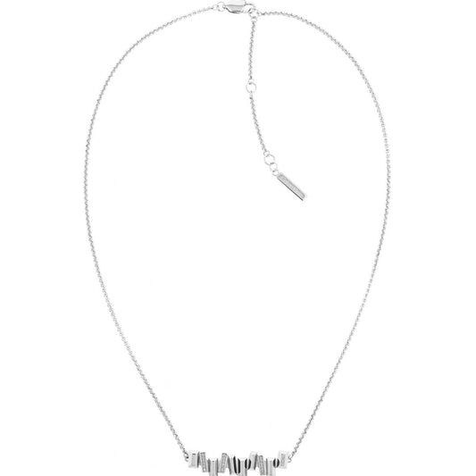 Calvin Klein damesketting van roestvrij staal met een elegant ontwerp en subtiele details.