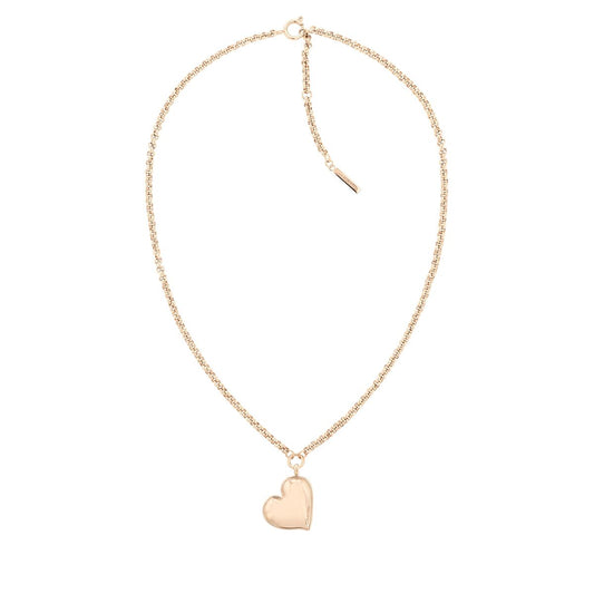 Gouden Calvin Klein ketting voor dames met een tijdloos hartvormig hanger.