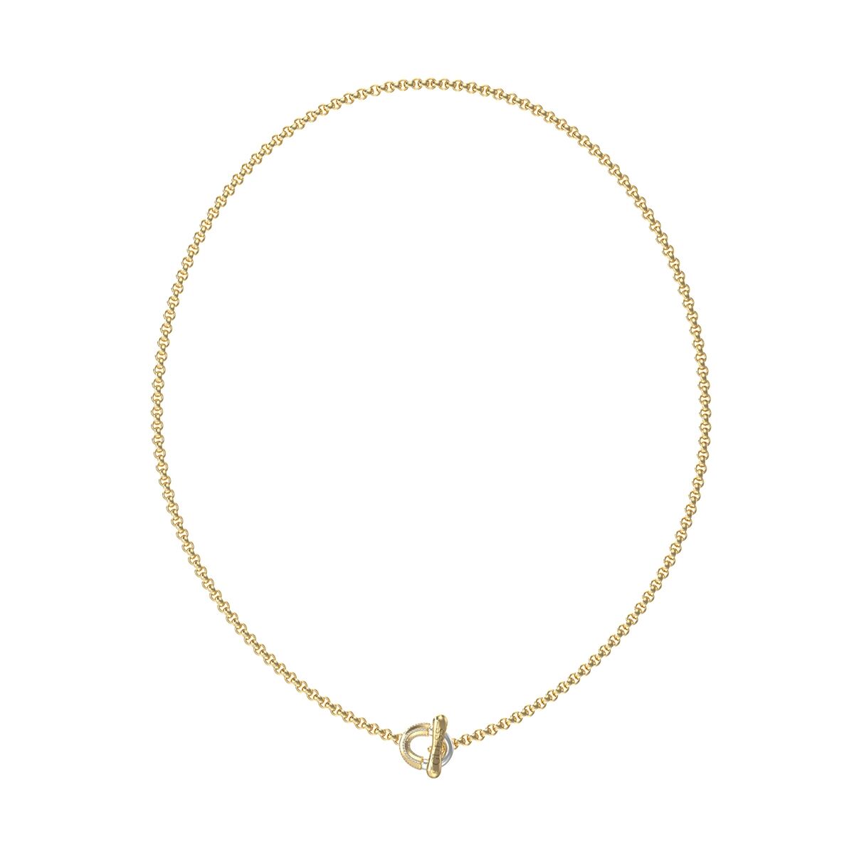 Gouden Guess ketting voor dames met elegante afwerking en sluiting.