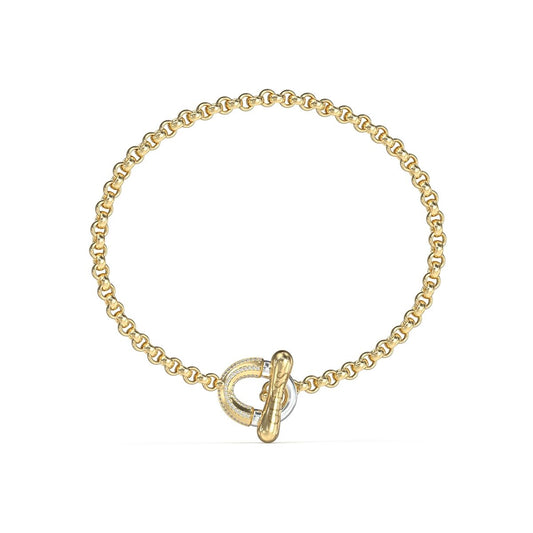 Gouden Guess armband voor dames met een elegant ontwerp en sluiting.