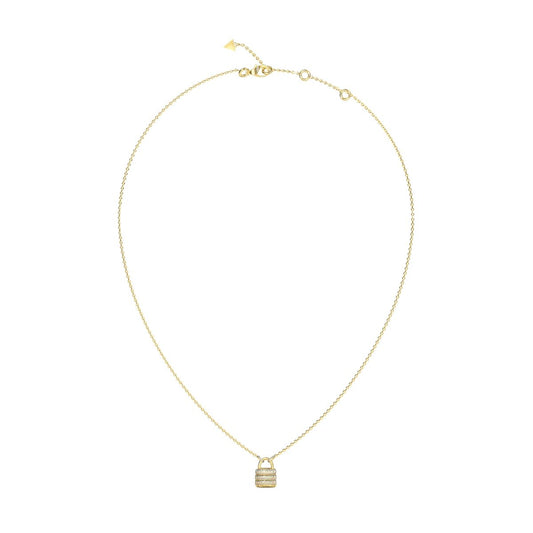 Gouden Guess ketting voor dames met een elegante slotbedel.