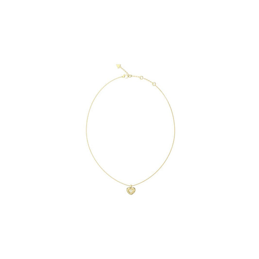Gouden Guess ketting voor dames met een elegant hartje als hanger.