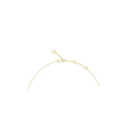 Detail van de Guess damesketting met elegante schakels en een gouden afwerking.