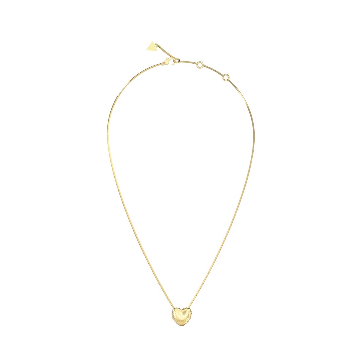 Gouden Guess ketting voor dames met een elegant hartontwerp.