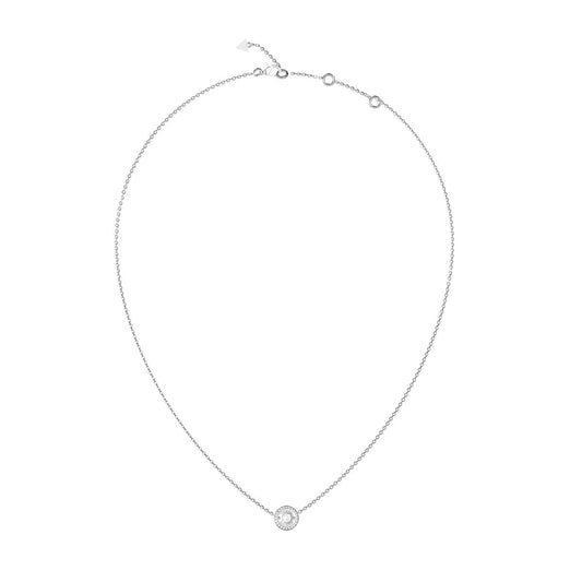 Zilverkleurige Guess ketting met tijdloos design en elegante hanger.