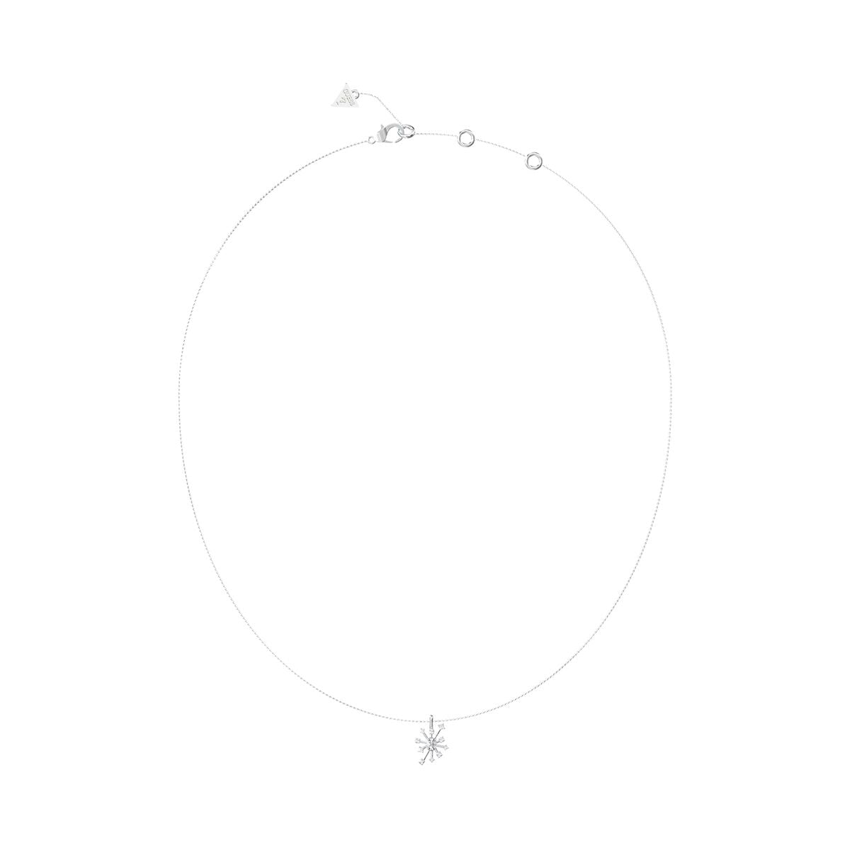Zilverkleurige Guess ketting voor dames met een elegant ontwerp en een stervormige hanger.