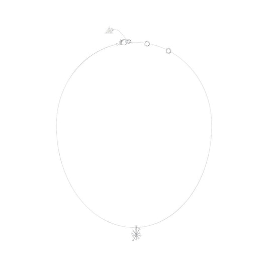 Zilverkleurige Guess ketting voor dames met een elegant ontwerp en een stervormige hanger.