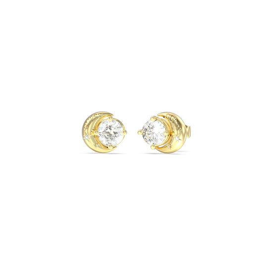 Gouden Guess oorbellen met elegante ronde steentjes en verfijnde afwerking.