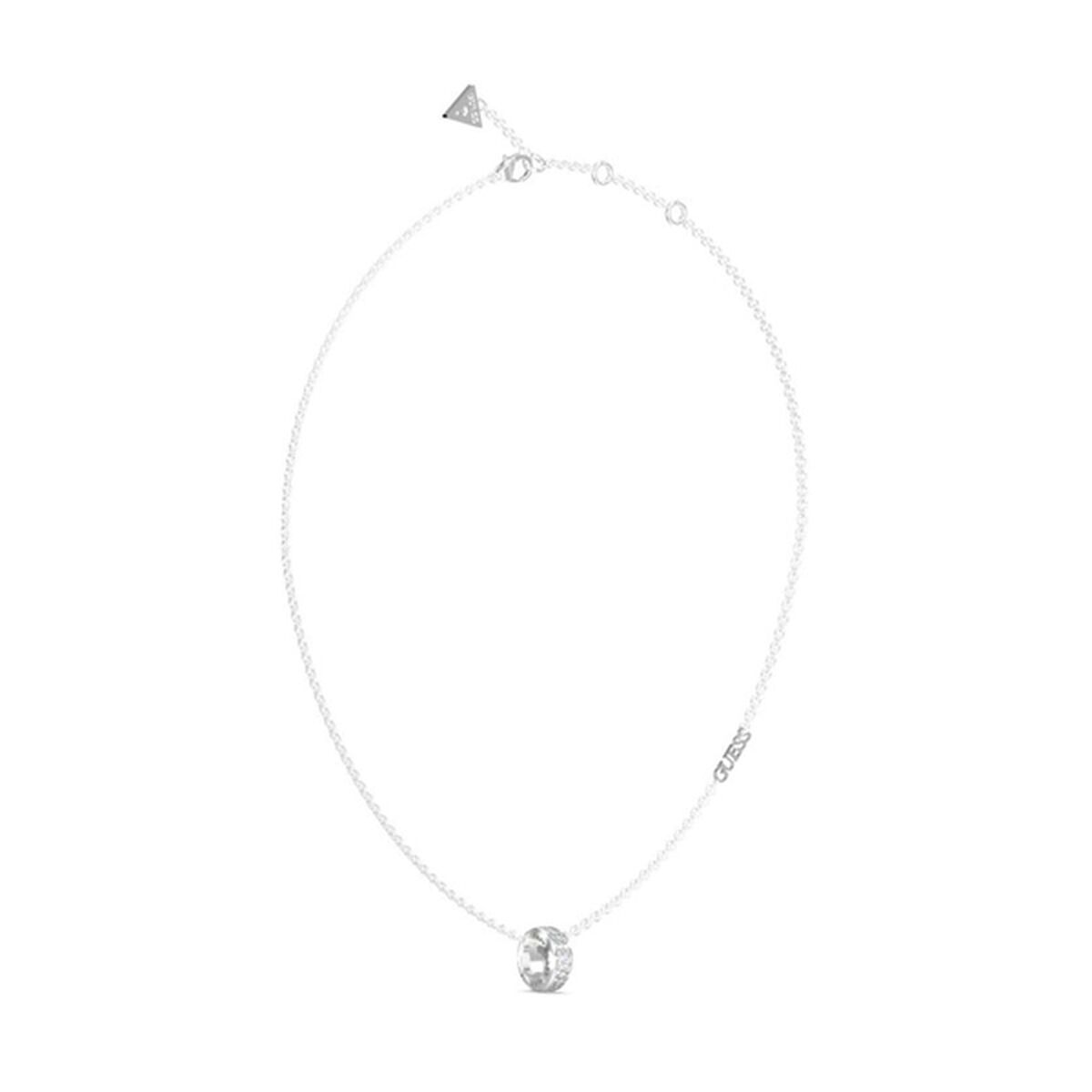 Verfijnde Guess damesketting met een elegante hanger in zilverkleur.
