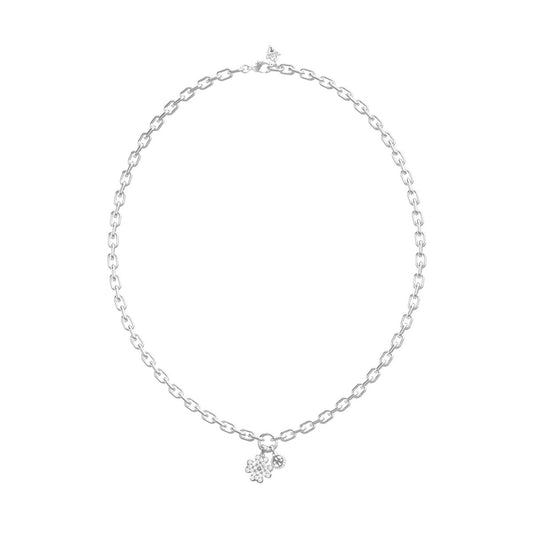 Zilverkleurige Guess ketting voor dames met elegant ontwerp en opvallend hanger.