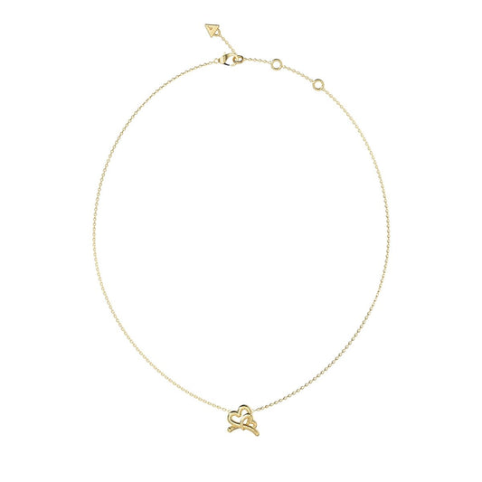 Gouden Guess ketting met elegant ontwerp en hartvormige hanger.